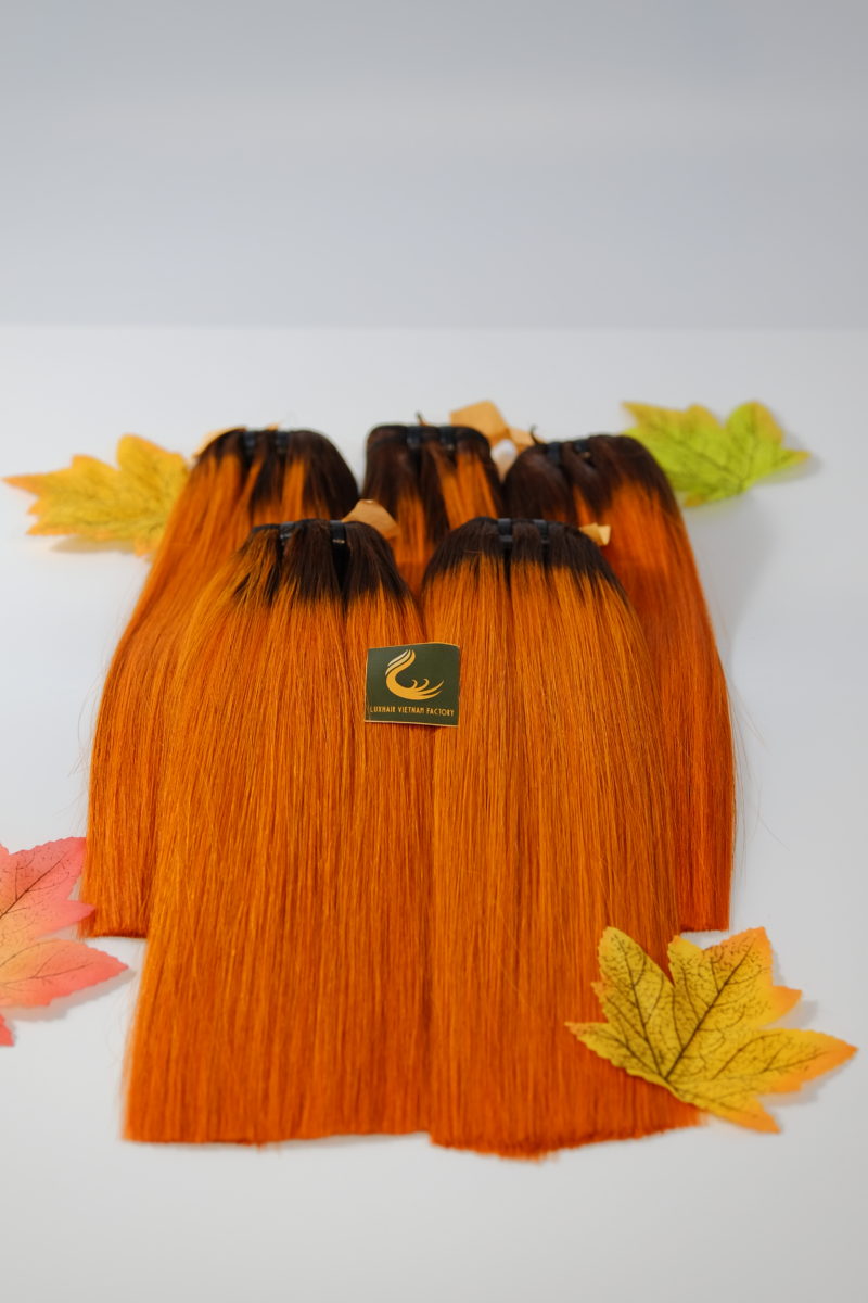 Bone Straight Ombre Orange